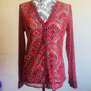 NBW INC International Concepts sheer patterned camisole size M